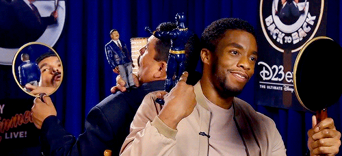 chadwickbosemanlovers:blackpantherdaily:Guillermo Back-to-Back with Chadwick Boseman at Disney’s D23