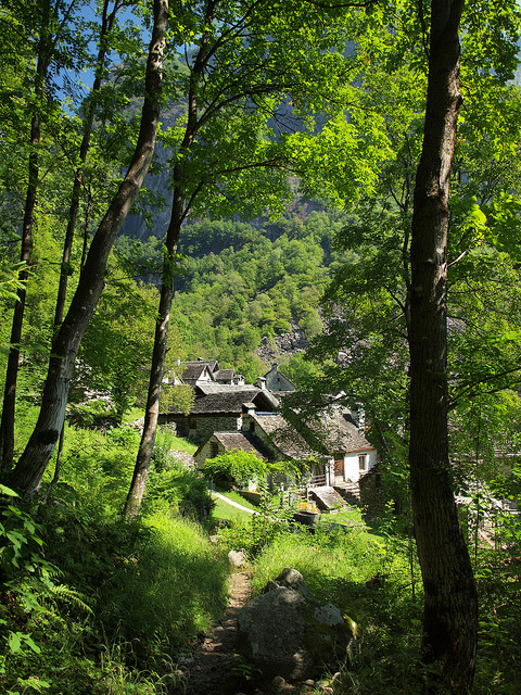 At the end of the track, Foroglio / Switzerland (by filippo rome).