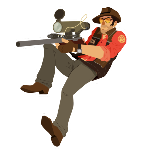 stillfuckinbetterthanyou: Uh, yeah, I am in Team Fortress hell…. but I had to draw my most favourite