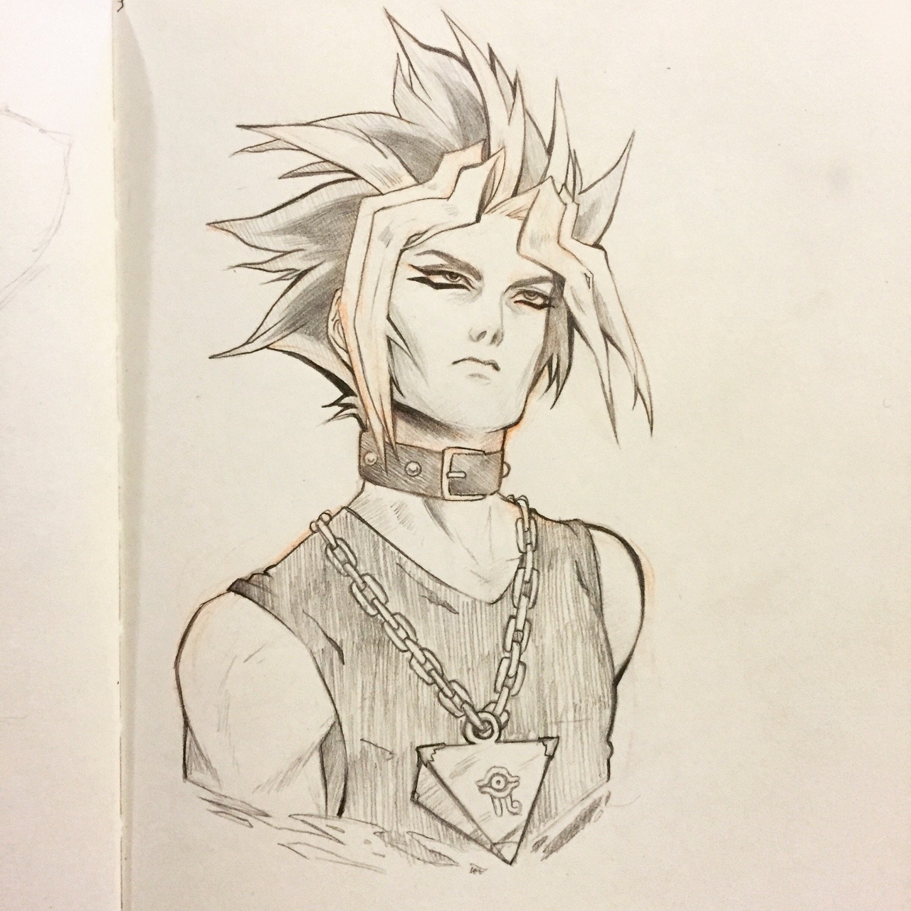 littleluxray:  Some doodles from the past week! Bakura struggling with his yami and