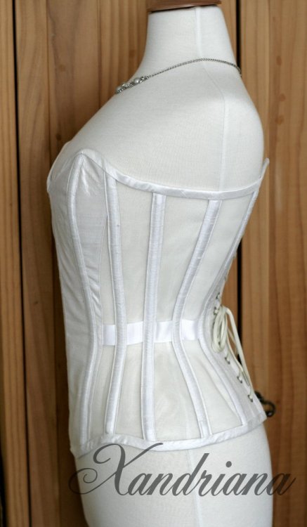 I’ve also been working on this Bridal piece as well. Yet to be decorated!White silk and mesh overbus