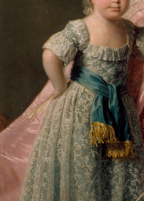 sollertias:Queen Charlotte (1744-1818), with her Two Eldest Sons by Allan Ramsay, 1769 (detail)