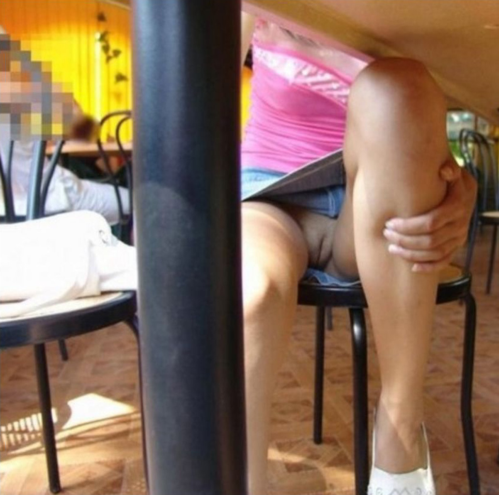 Girl accidental upskirt