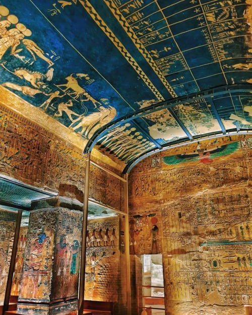 legendary-scholar:  Seti I, son of Ramses I and Sitra, was the second pharaoh of the XIX dynasty; ruled about fifteen years (1294-1279 B.C.)Seti’s tomb is one of the largest in the Valley of the Kings and one of the most beautiful. It was discovered