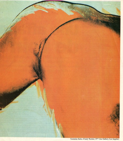 sexpornart:Andy Warhol 1977sexnotsex: americanapparel