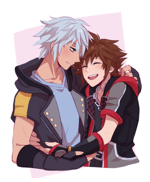 sexuallyfrustratedshark: Soriku sketch from last week ❤ I’m still super excited for Kingdom He