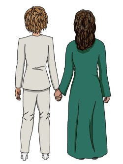 emmafroststrophywife:  Femslash February - Day Two  Grace Hanson/Frankie Bergstein