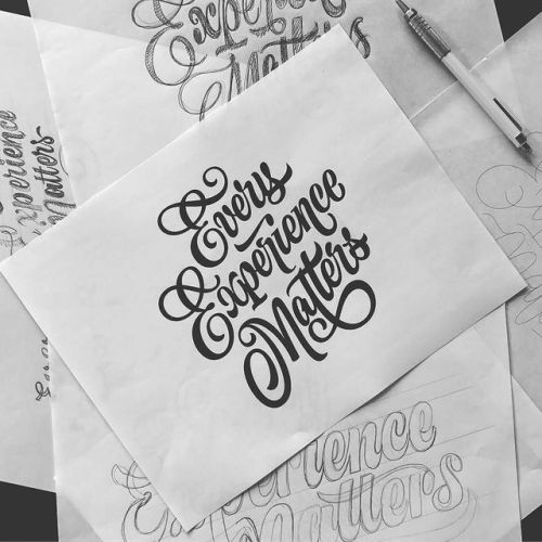 typegang - Loving those loopy ‘E’. Lettering by...