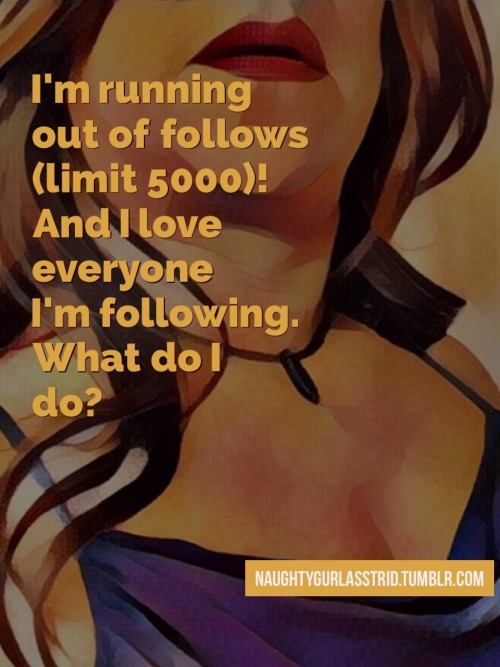 Help! I love to follow the people who follow me and I love to follow the people who provide great co