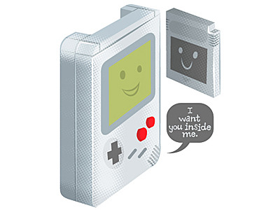 insanelygaming:  Gameboy Created by Brandon Reese  That’s…quite awkward.