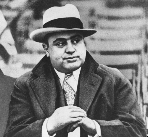 Al Capone’s Second Model Harrington and Richardson break top double action revolver.Estimated 
