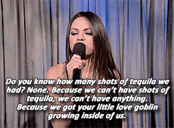 orhgasm:  Mila Kunis against men saying “we are pregnant” 
