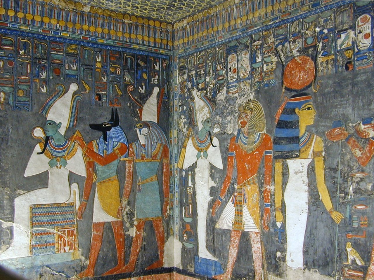 ancientart:  &ldquo;Heaven shouts, earth trembles In dread of you, Osiris, at