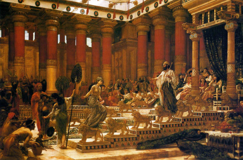 The Visit of the Queen of Sheba to King Solomon (1890)by Edward Poynter (1836–1919)