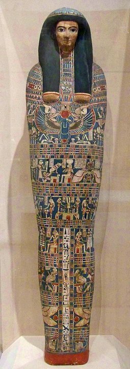 Mummy case of Ankh-Tesh,  c. 800 BC; 22nd Dynasty