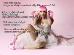 d-y-l-d-o-m:  Nicki minaj, celeb masturbation caption, (interactive,