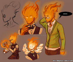 weirdie-sins:  weirdhyenas:  Grillby stop being so much fun to doodle I have commissions to work on  SFW stoof, but still tryin’ to figure out how to draw this guy 
