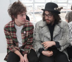 knp123-deactivated20140408:  Andrew VanWyngarden &amp; Sean Lennon Fall 2011 Mercedes-Benz Fashion Week                         