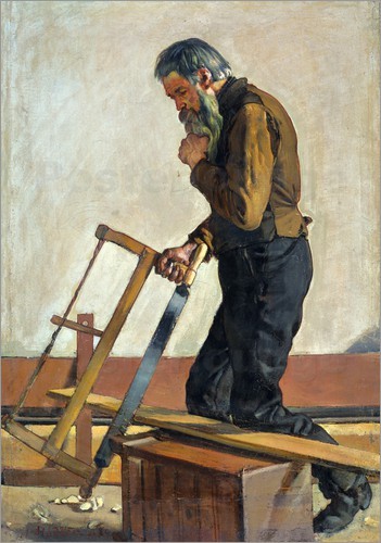 antediluviancurrent:Der Philosphierende Arbeiter (“The Philosophising Workman”), 1884, by Ferdinand 