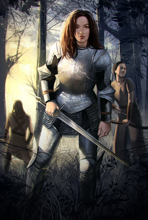kasiaslupecka:Reconnaissance squad. Personal illustration.