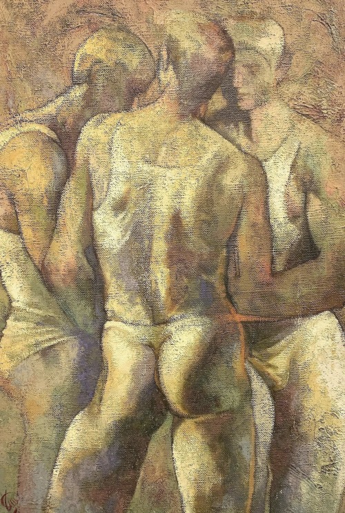julianjardin:Newton McMahan - Isabelle’s Bottom Three, Mid 20th c., Oil on canvas
