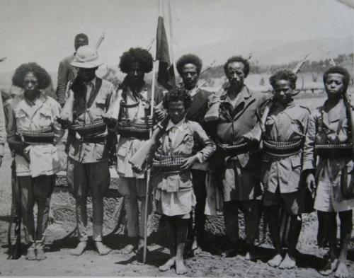 Ethiopian resistance fighters, World War II.