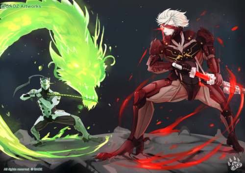 march art madness contest 2017 round 5 (final round ) genji from overwatch vs. raiden from metal gea