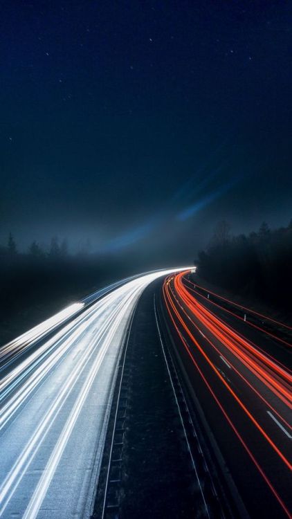 Road, backlight, long exposure, highway, 720x1280 wallpaper @wallpapersmug : bit.ly/2EBfd6v -