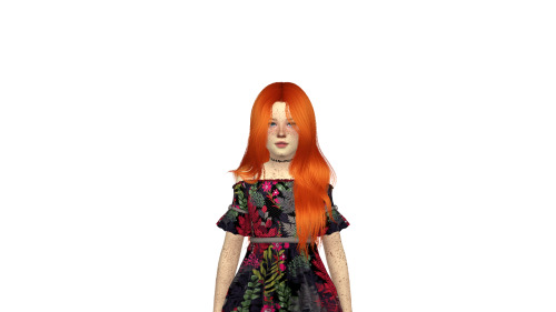 redheadsims-cc: LEAH LILLITH | KIM HAIR - KIDS AND TODDLER VERSION Proportional size for Kids an