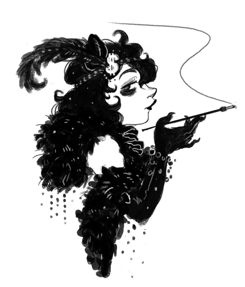 OC outfit request: Raccoon in a flapper dress