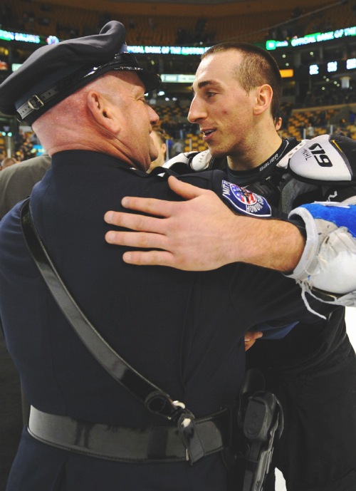 the-destroia-deactivated2016081:  Brad Marchand hugs one of the first responders from the Boston Mar
