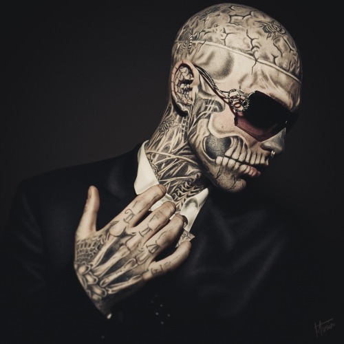 Rick Genest by © Max Twain.(via © Max Twain by Max Twain / 500px)More Tattoo here.