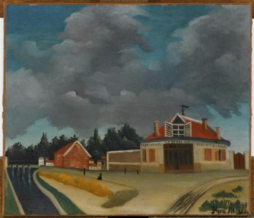 artist-rousseau: The chair factory at Alfortville, Henri RousseauSize: 46x38 cmMedium: oil on canvas