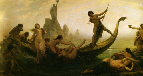 silenceformysoul:  Auguste-Barthélemy Glaize - Les écueils de la vie, 1864