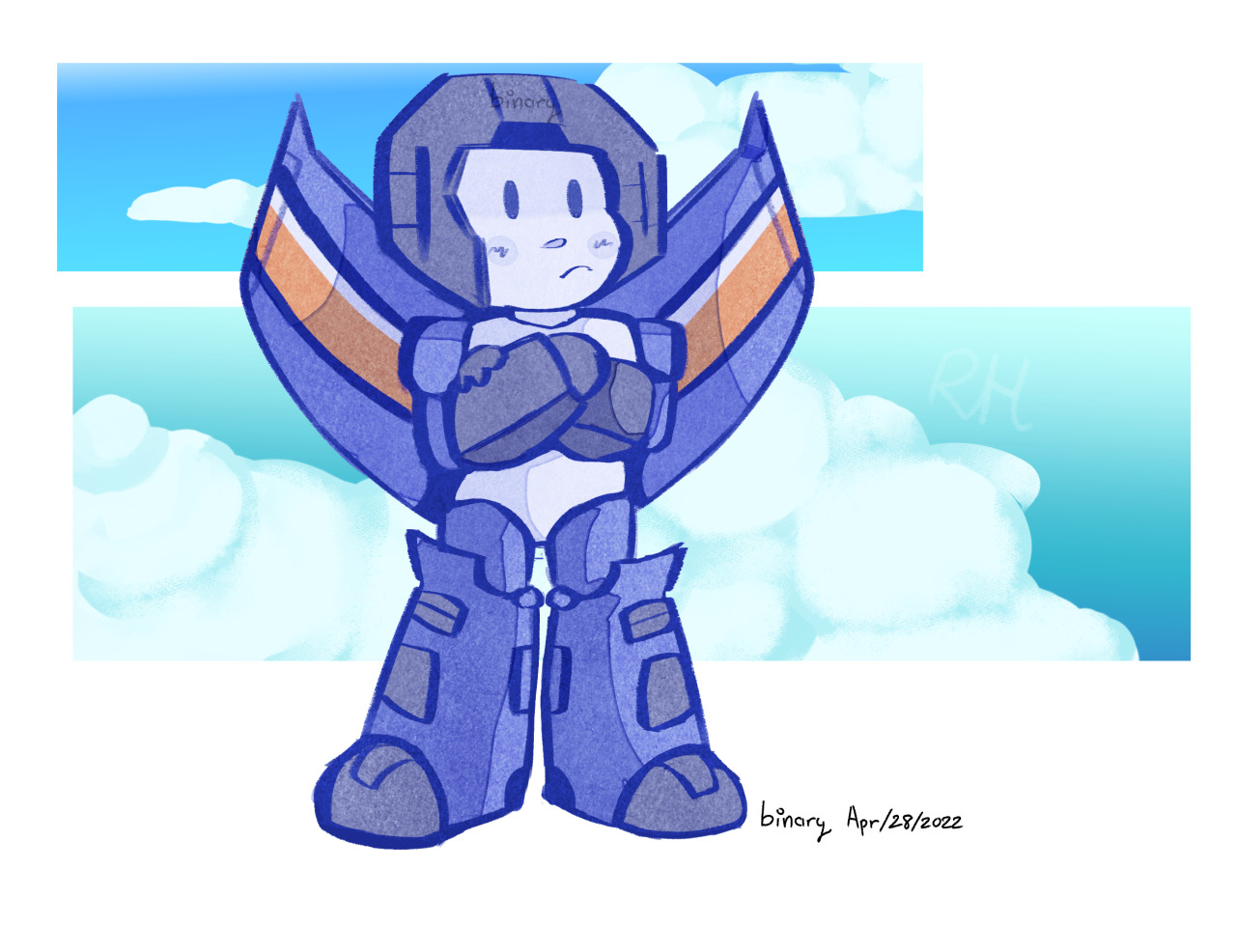another Thundercracker. :] #transformers#transformers g1#tf thundercracker#my-art #its very difficult to replicate a watercolour-esque style in digital media istg
