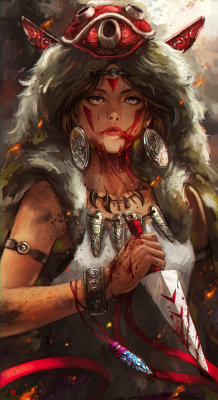 pixalry:  Princess Mononoke - Created by