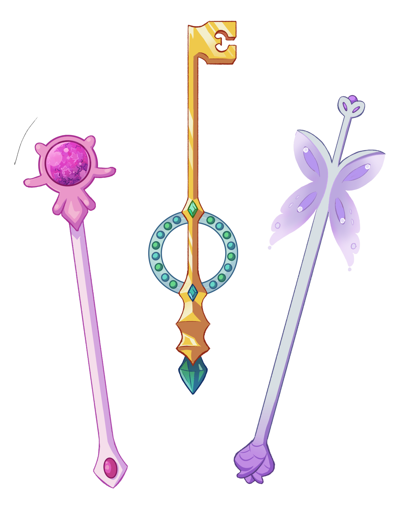 Enthusiastic Nimrod Some Magical Girl Wands Wands Magical Girls Cool