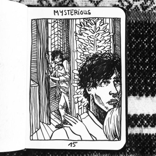 Inktober &amp; cinéma !15 // MYSTERIOUS // w. The Double (Richard Ayoade, 2014)  Ink