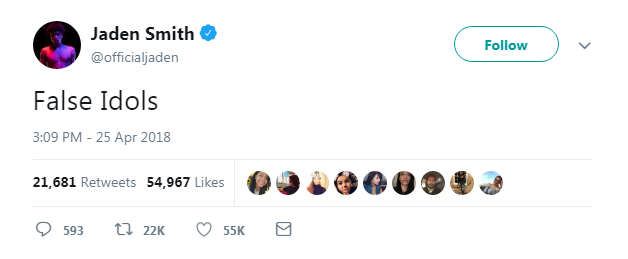 mrdsc1010: you know you fucked up when Jaden Smith had to come down back to our dimension