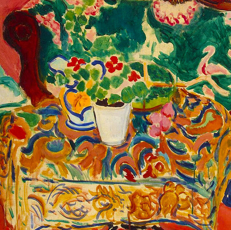 lonequixote:
“Henri Matisse
Seville Still Life  (detail) ​1911
”