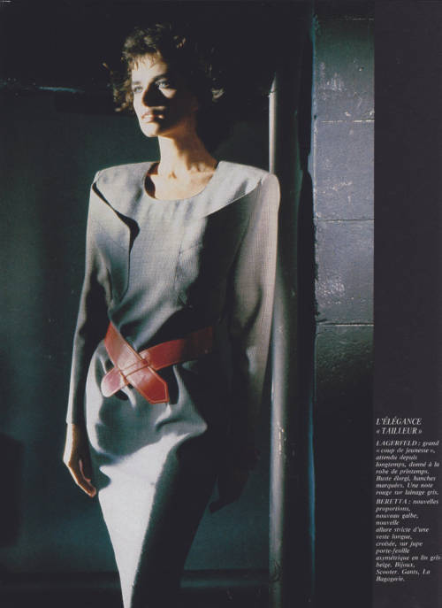 Karl LagerfeldMarie France, February 1986Prêt-à-Porter, S/S 86