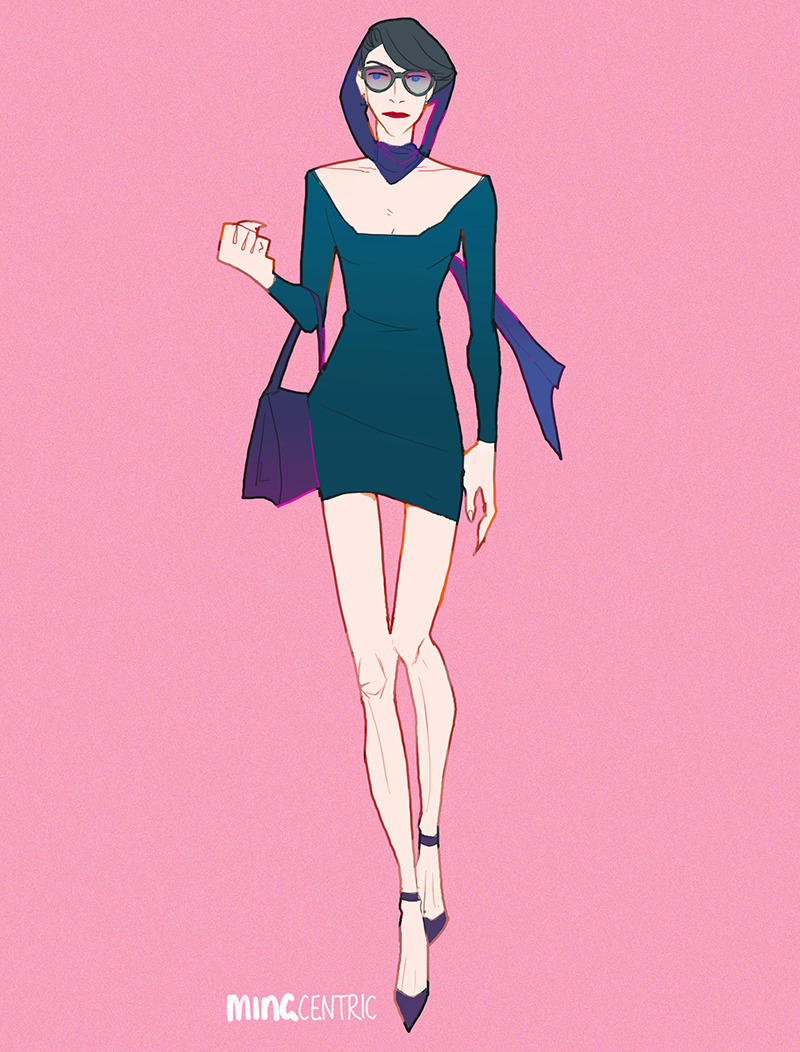 mingcentric:on her way to paris to grab a croissant for breakfast 
