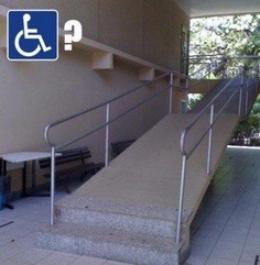 thefaultinourspoons: drejofvalenwood:  thefaultinourspoons:  This is basically a post for people who think that the world is accessible for those who are disabled, although this is centred around those who use a wheelchair.  And this doesn’t include