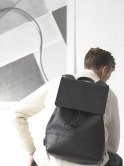 alfiedouglas:  A preview of our brand new Large Basic Backpack in smooth and tumbled leather - out next week…