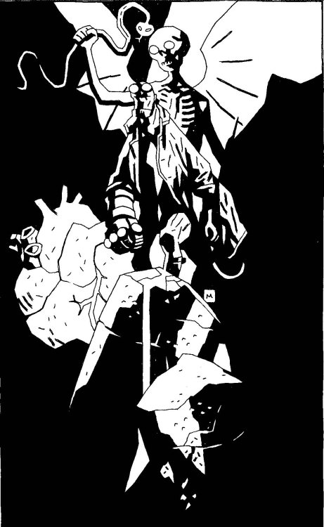  HELLBOY IN HELL Unpublished TPB CoverArt by Mike Mignola