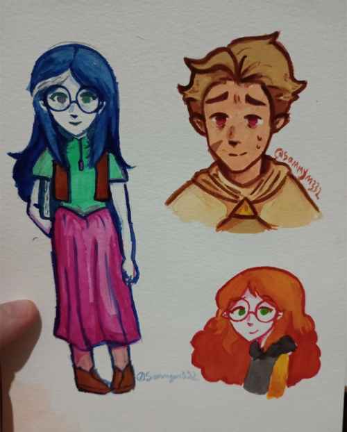 some watercolor practices i did yesterday 