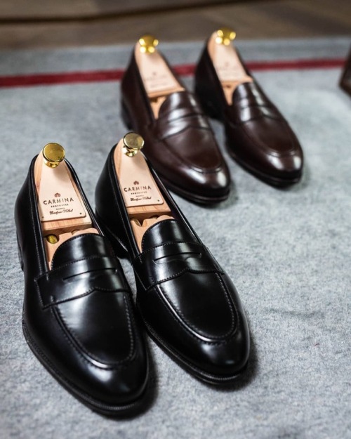 thearmoury: Our penny loafer selection from @carminashoemaker (at The Armoury Hong Kong)www.