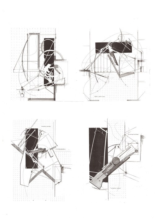 architectural-review:Ben Spong - Designing A Dialogue - Site investigation Ideas Drawn