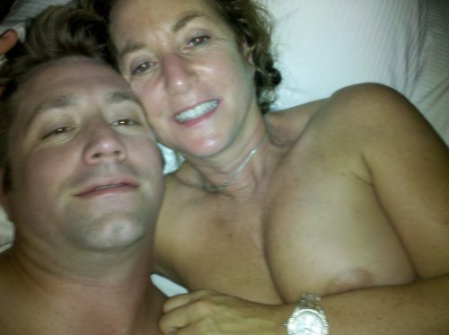 dominantmothers: after sex selfie: Roger and his mother Brenda