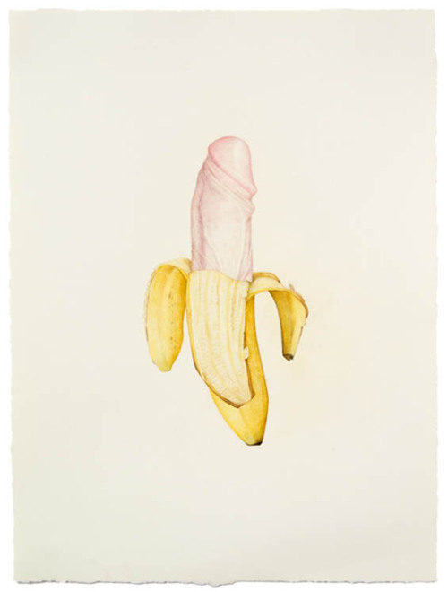 actegratuit:  In two of Aurel Schmidt’s more recent series, the artist’s highly rendered drawings depict leafy vagina lettuce and ginger toes, among other inventive combinations of body parts and edibles. 